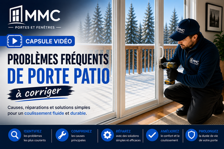 10 problèmes fréquents de porte patio à corriger