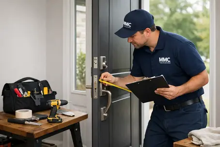 Évaluation et réparation de porte d'entrée par un spécialiste MMC