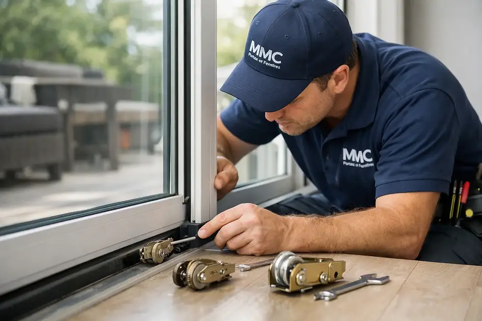 Réparation de roulettes de porte patio par un spécialiste MMC