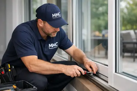 Patio door repair by MMC specialist