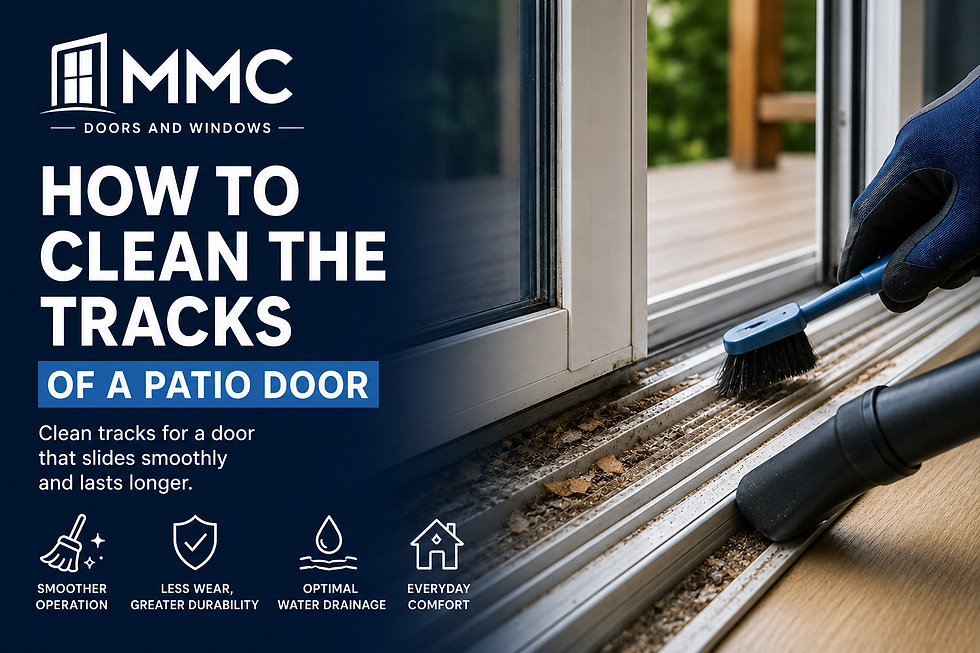How to clean the tracks of a patio door