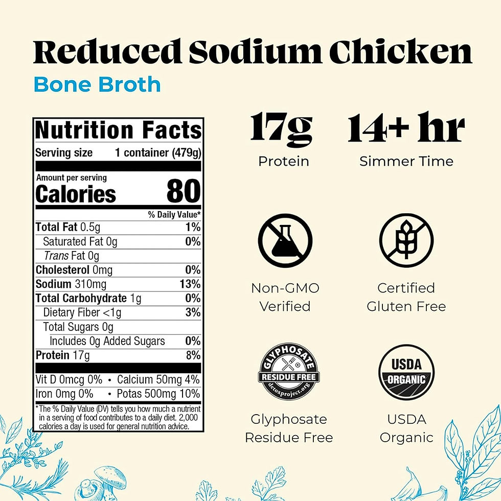 Thumbnail: Kettle and Fire Reduce Sodium Chicken Organic Bone Broth, Keto, Paleo, Whole 30