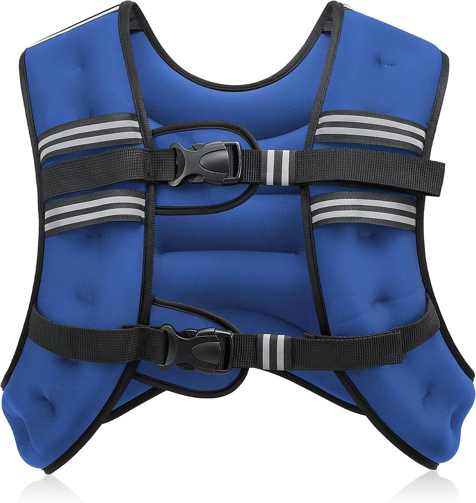 Thumbnail: ZELUS Weighted Vest, 6lb/8lb/12lb/16lb/20lb/25lb/30lb Weight Vest with Reflecti