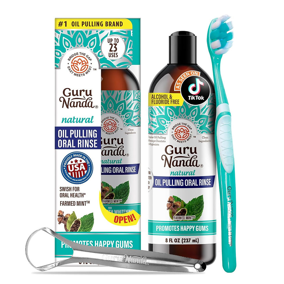 Thumbnail: GuruNanda CocoMint Oil Pulling Mouthwash for Complete Oral Hygiene, 7 Essential