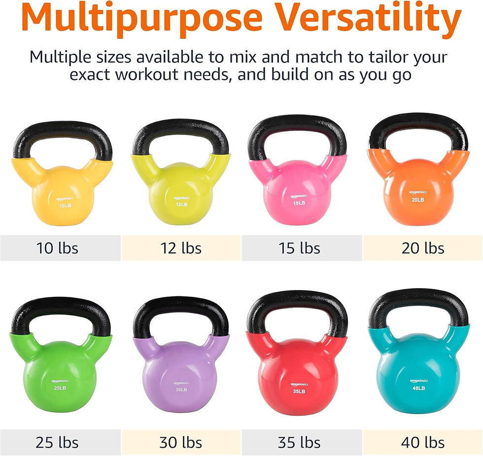 Thumbnail: Amazon Basics Vinyl Kettlebell