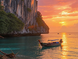 Thaïlande : coucher de soleil