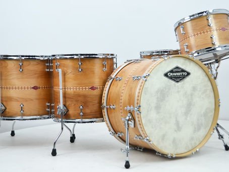 Craviotto kit#1000. 600 year old Timeless Timber birch. The only set. On its way to Abbey Road Studio! Timeless craftsmanship…timeless studio