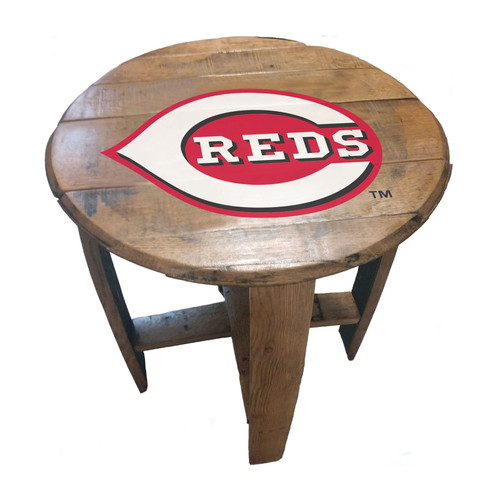 Jfire Reds Table Cincinnati Reds Oak Barrel Table | Fan Life