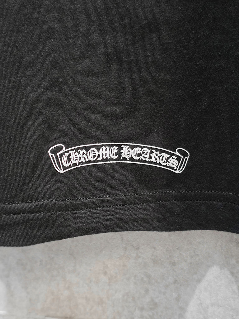 縮圖：克羅心 Chrome Hearts 漸層彩色馬蹄短袖(黑)