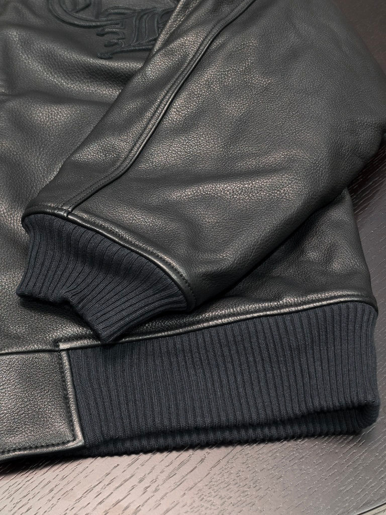 縮圖：克羅心 Chrome Hearts 全皮飛行外套