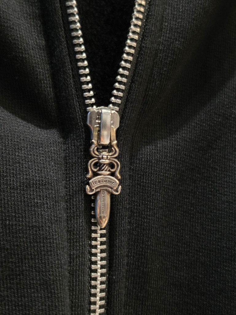 縮圖：克羅心 Chrome Hearts 白色印花連帽外套(黑)
