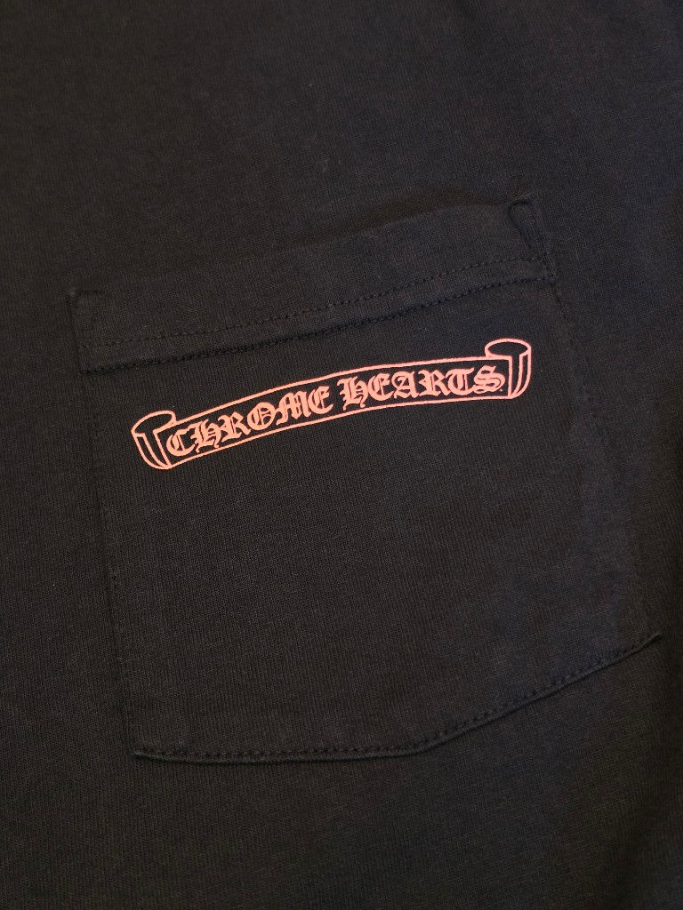 縮圖：克羅心 Chrome Hearts Matty Boy聯名 黑黃格子笑臉 99 Eyes 大嘴巴 長袖(黑)