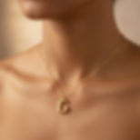 Cadeau Collier Femme lettre initiale bubble