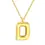 Miniature : Collier Femme lettre initiale bubble D