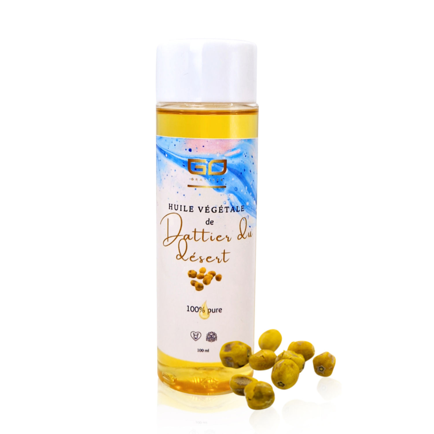 Flacon Huile de Dattier du Désert vierge bio cicatrisante
