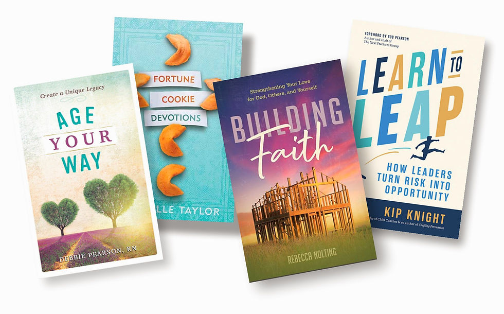 Collection of professionally designed book covers displayed together
