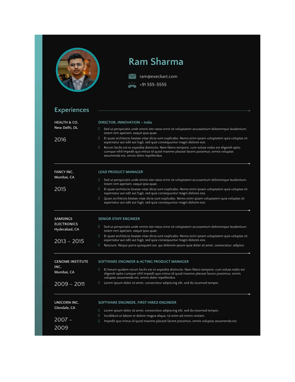 Thumbnail: "StrategicImpact: Digital Strategist Resume Template"