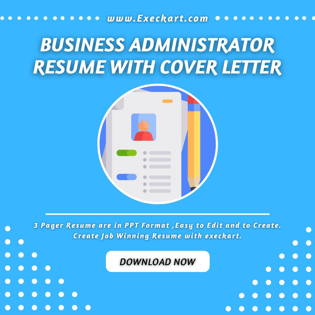 Business Administrator Resume with Cover Letter