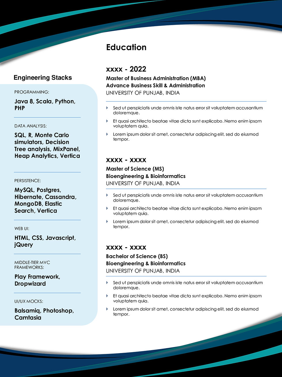 Thumbnail: Business Administrator Resume