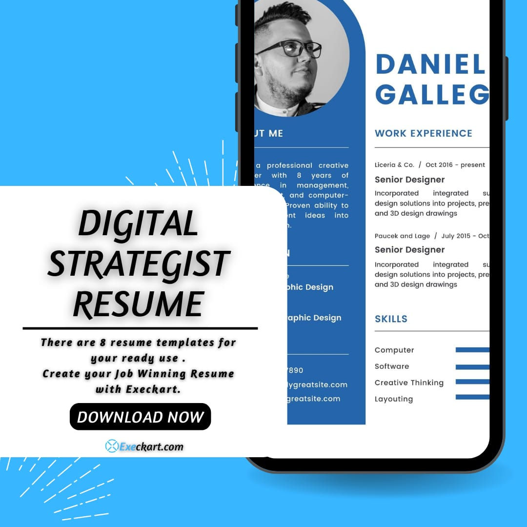 "StrategicImpact: Digital Strategist Resume Template"