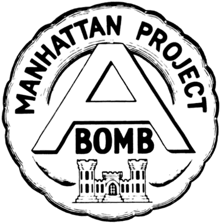 This is the (unofficial) notable emblem given to the Manhattan Project  from atomicheritage.com/manhattan-project