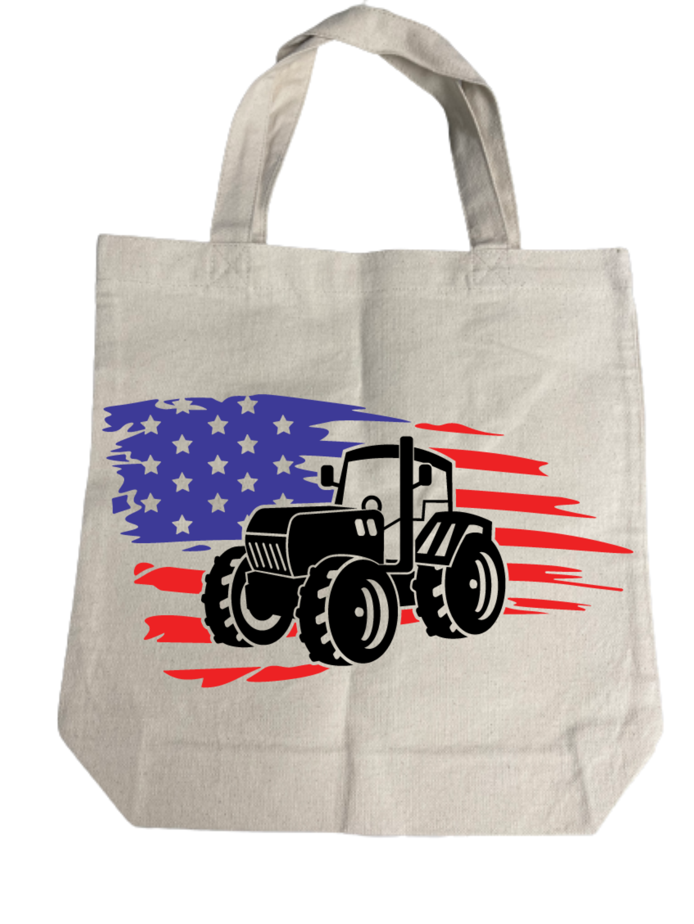 USA Tractor Canvas Tote Bag