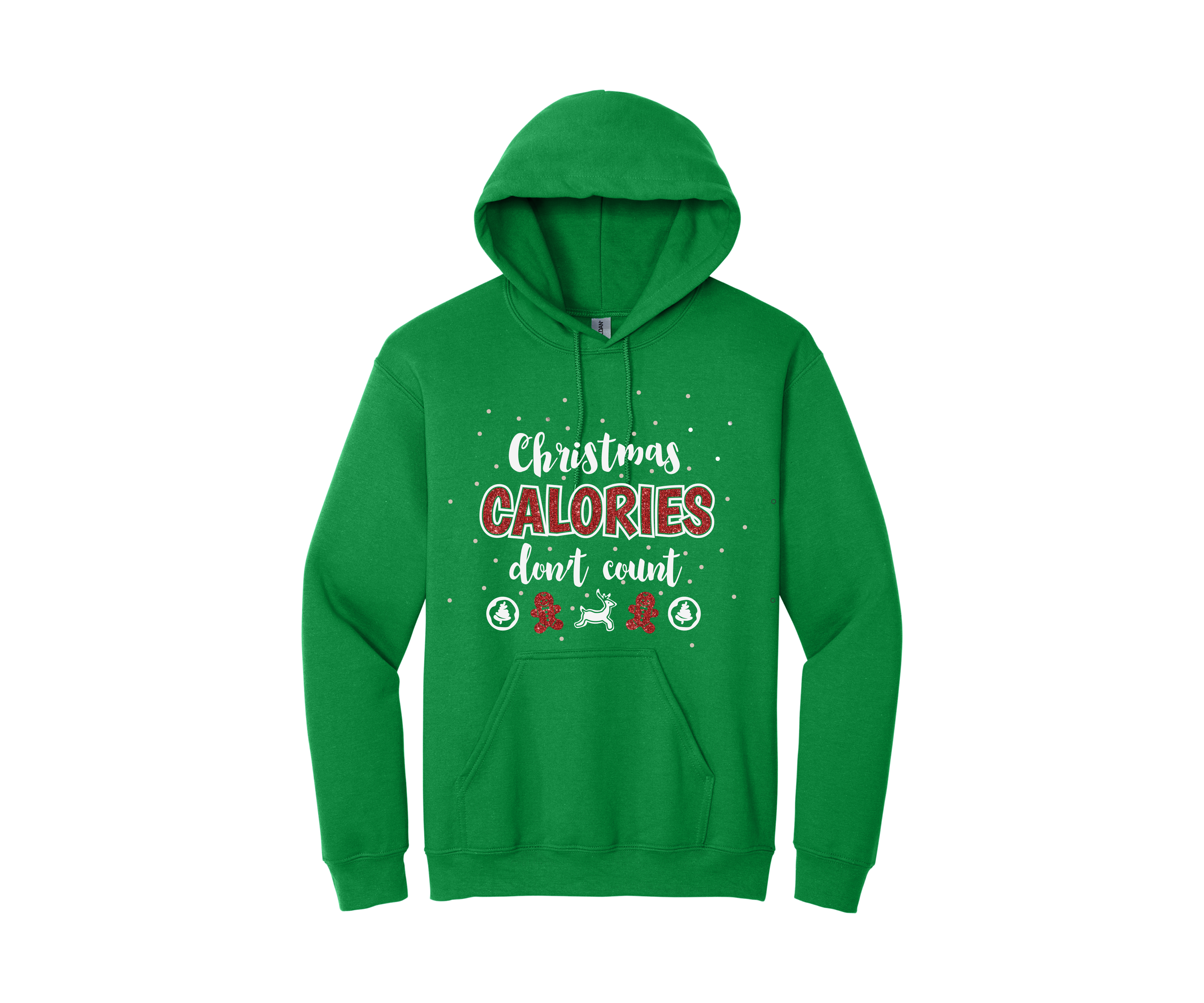 Glitter and Rhinestone Christmas Hoodie