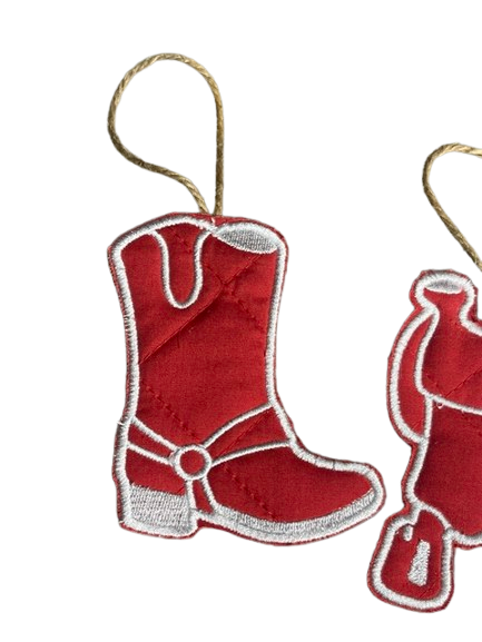 Thumbnail: Western Farm Christmas Ornament Set