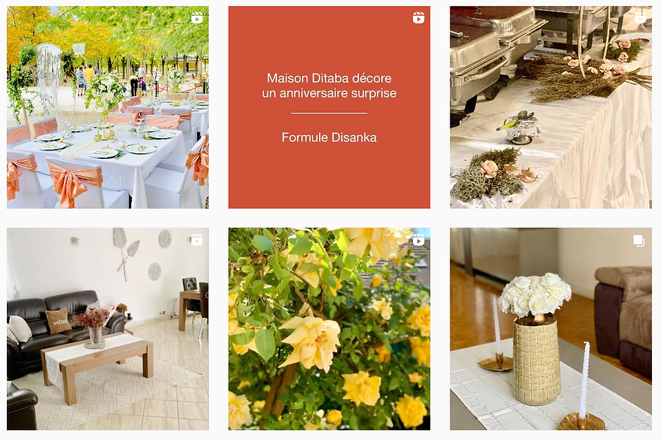 Colourful photos from the instagram account of Maison Ditaba, a family-run interior design and events company.