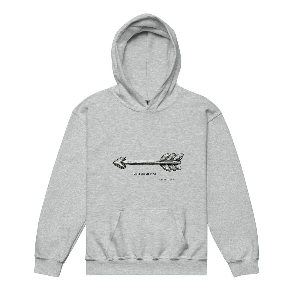 Thumbnail: I am an Arrow youth heavy blend hoodie