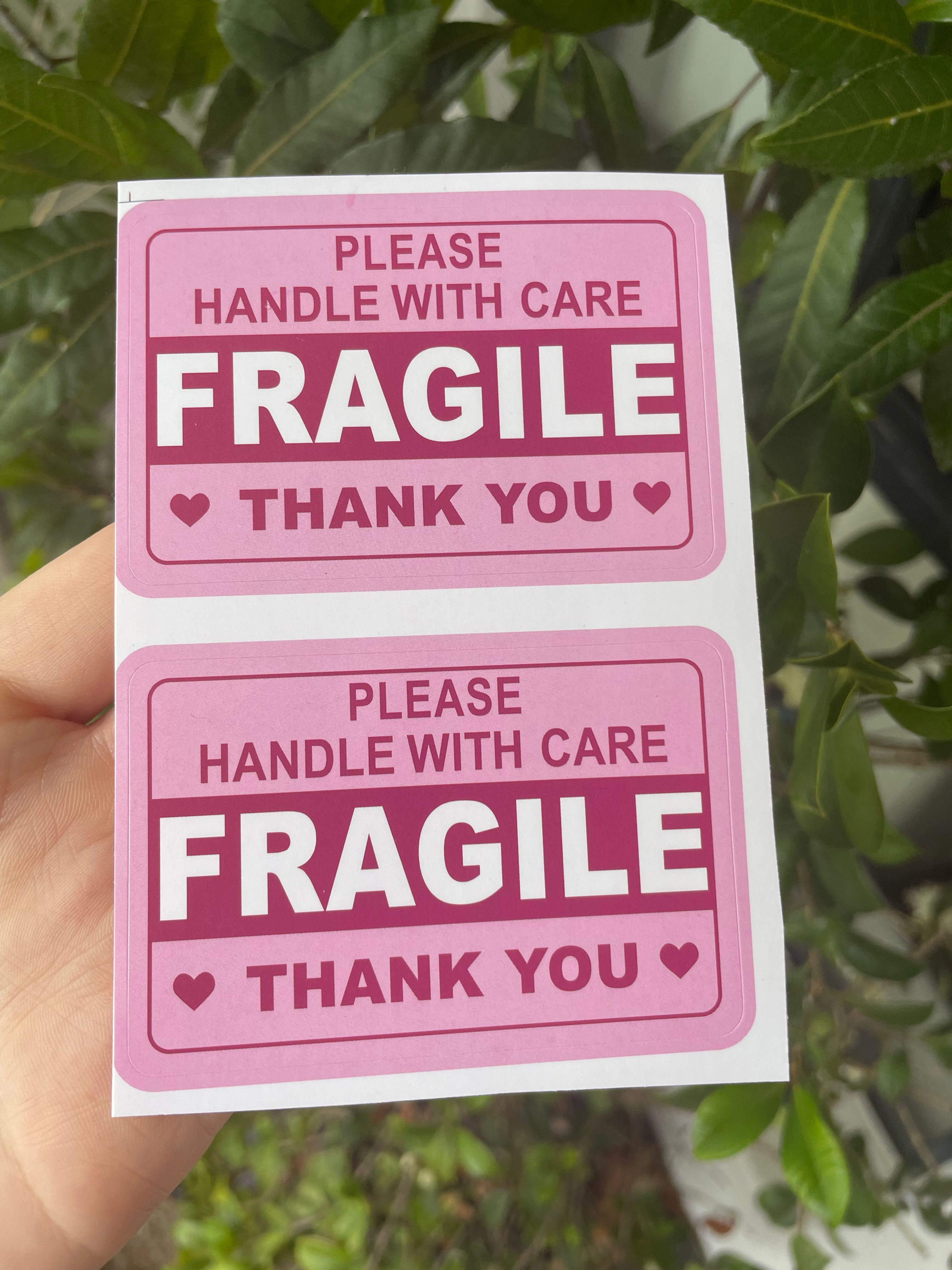50 'Fragile' Stickers