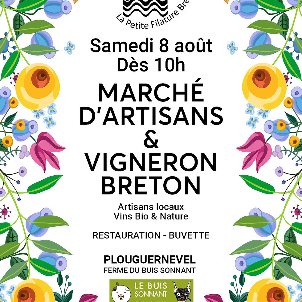 Marché d'artisans et vigneron breton