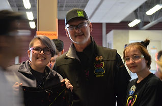 Neobots members at a competition