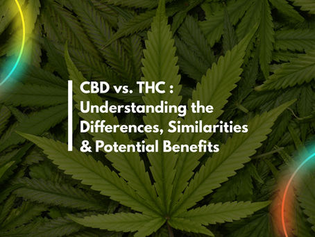 CBD vs. THC: Understanding the Differences, Similarities, and Potential Benefits.