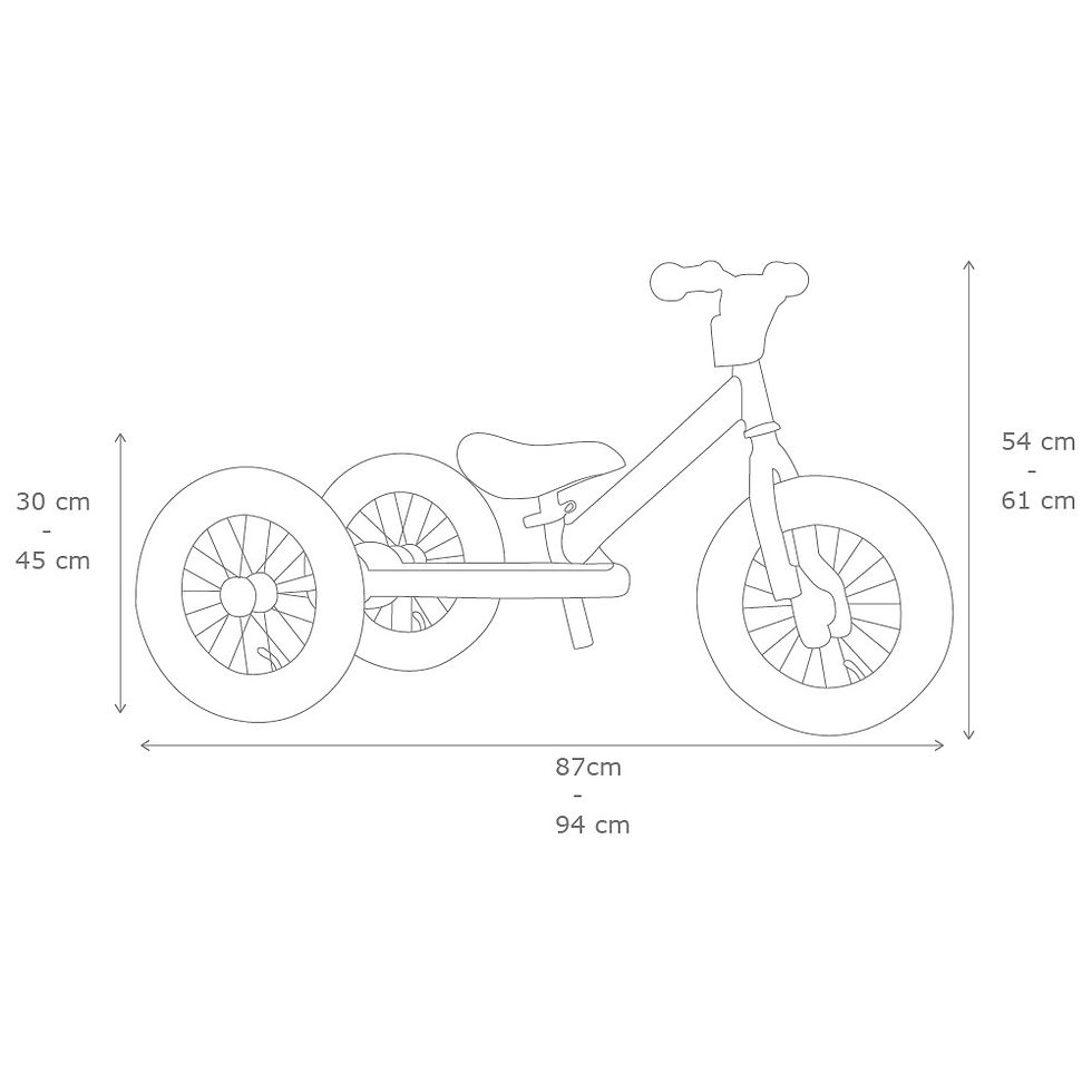 Thumbnail: Trybike 2-in-1 bike steel | Black