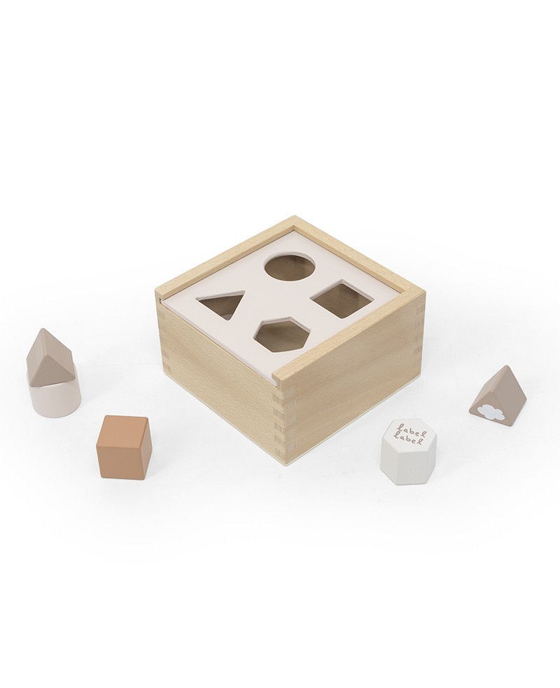 Wooden Shape Sorting Box Nougat