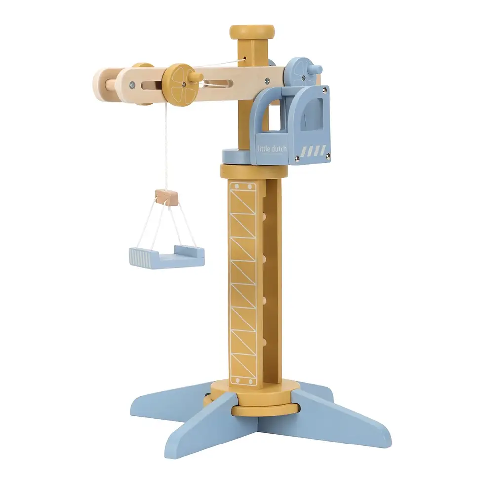 Thumbnail: Little Dutch | Wooden Crane + Train track