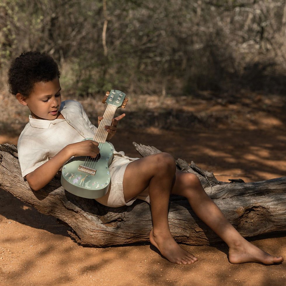 Thumbnail: Wooden Guitar - Green - Safari Friends