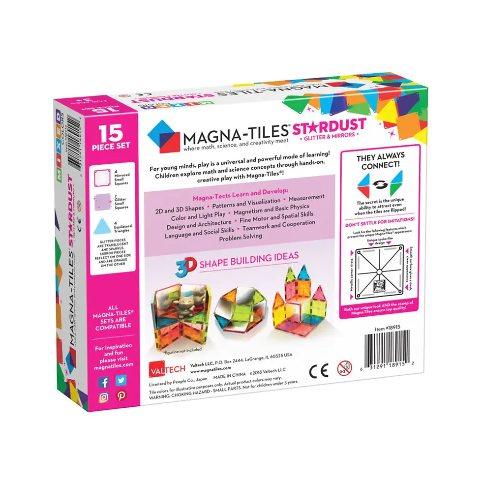 Thumbnail: Magna-Tiles | Stardust 15 pcs