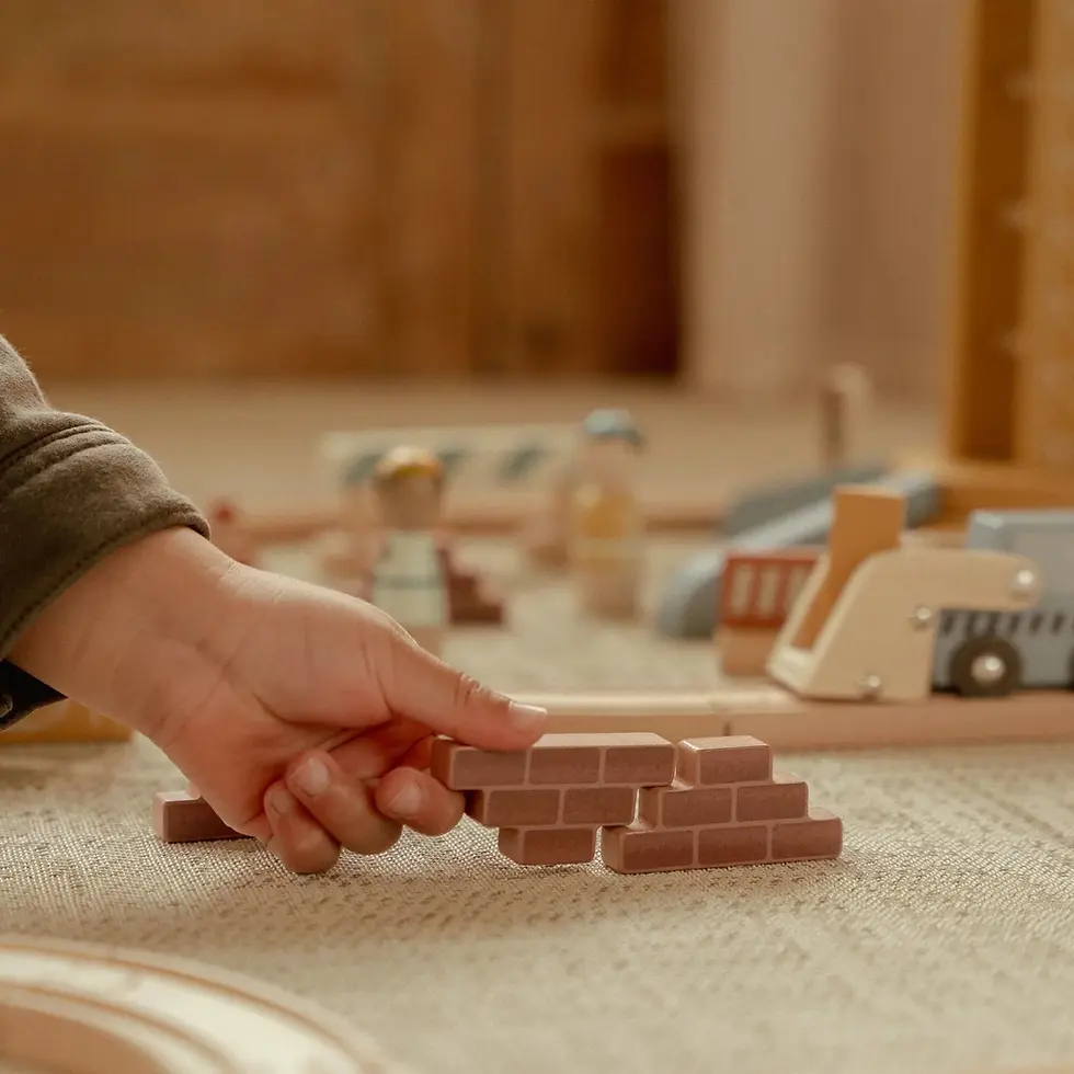 Thumbnail: Little Dutch | Wooden Crane + Train track