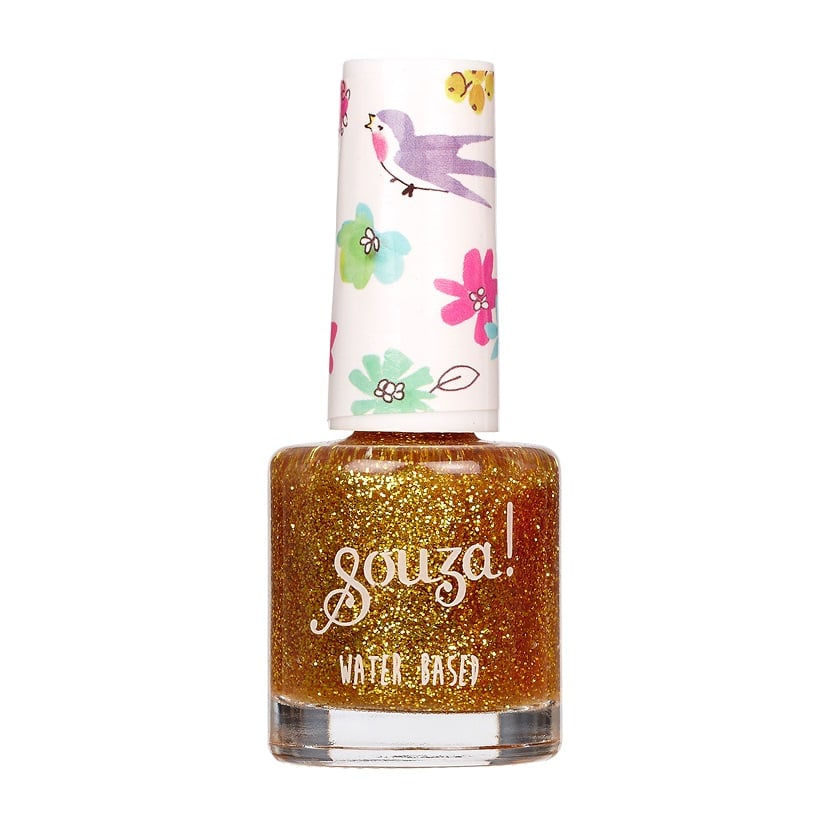 Souza For Kids | Waterbased Nail Polish Gold Glitter