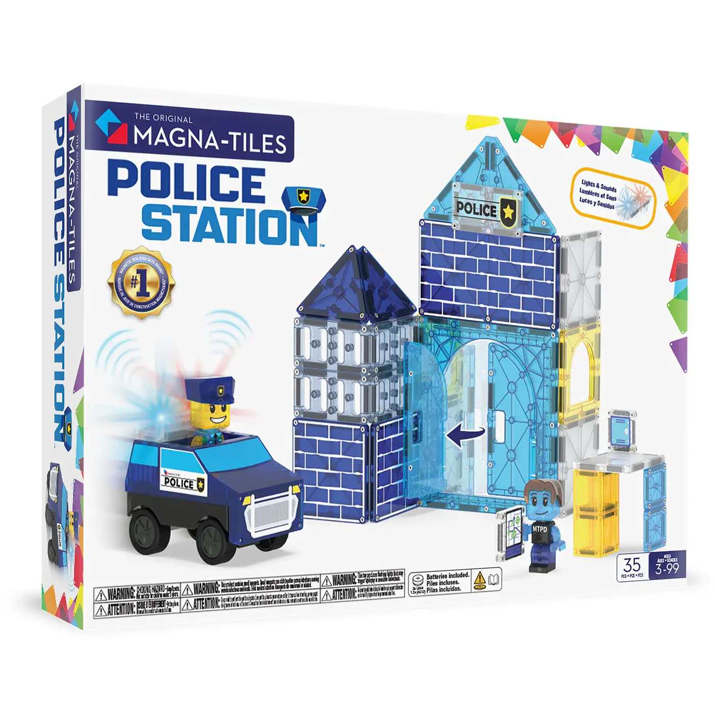 Magna-Tiles | Police Station 35 Piece Set