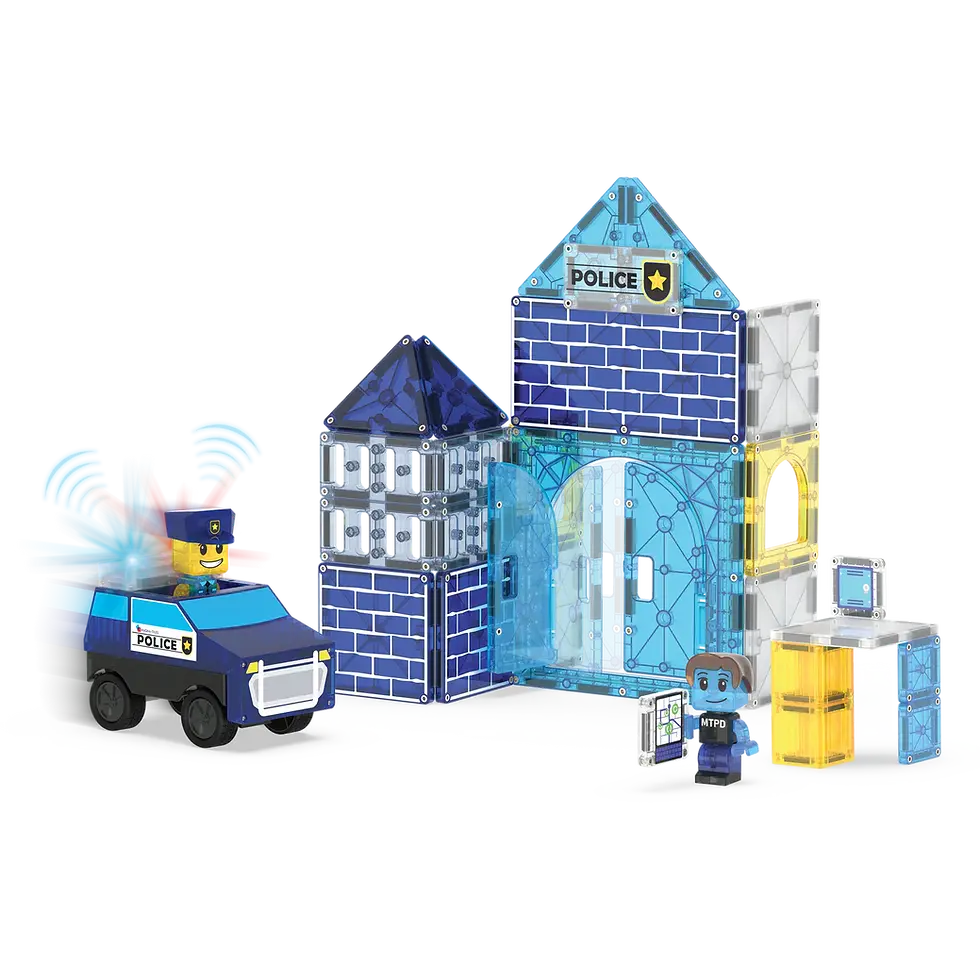 Thumbnail: Magna-Tiles | Police Station 35 Piece Set