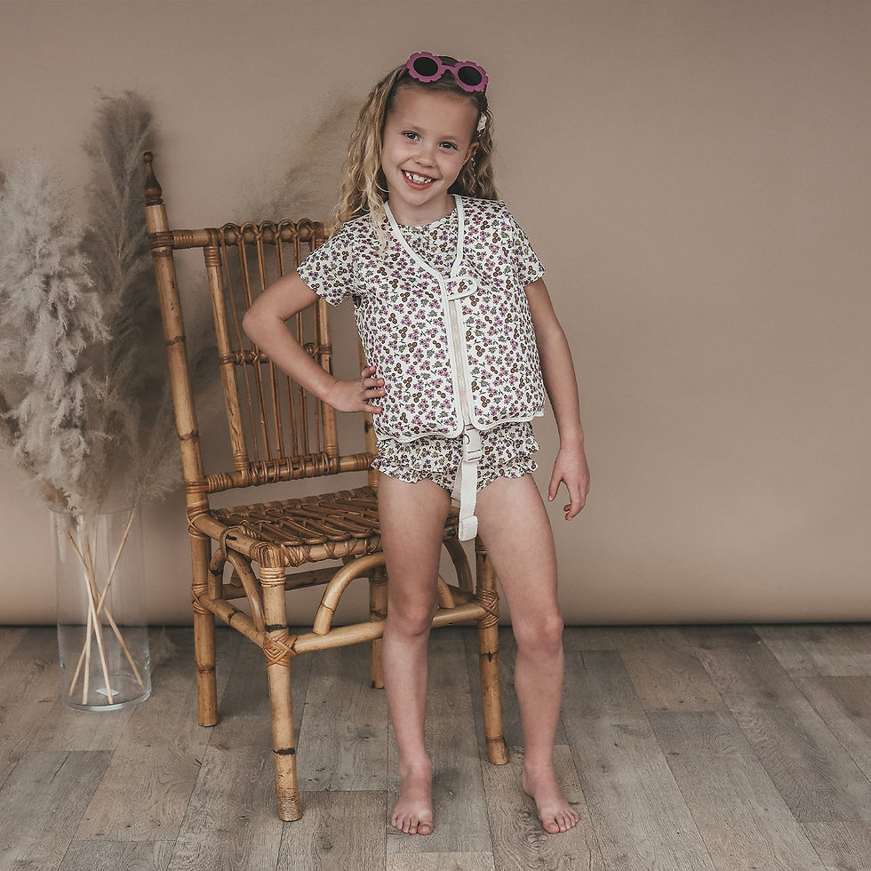 Thumbnail: Sparkly Flowers | Floating Vest | White Swan