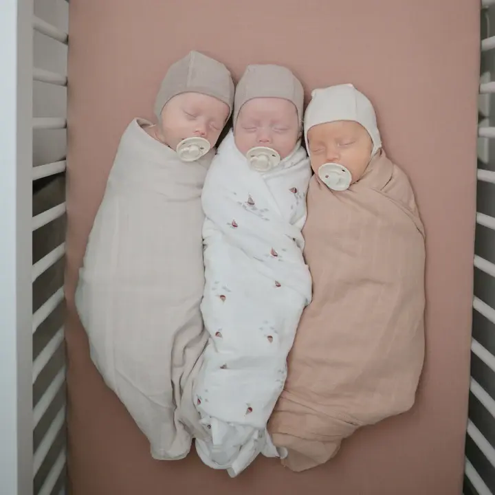 Thumbnail: Organic Cotton Muslin Swaddle Blanket Fog