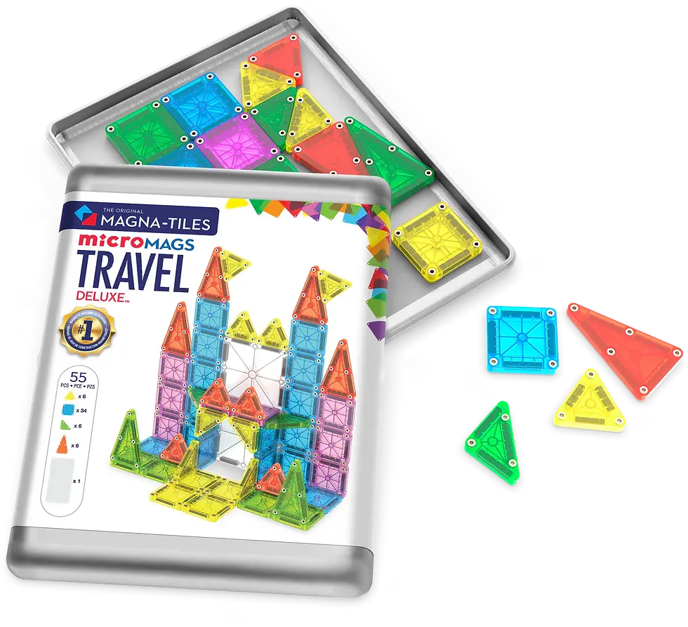 Thumbnail: Magna-Tiles | Travel Set Deluxe™ 55 Piece Set