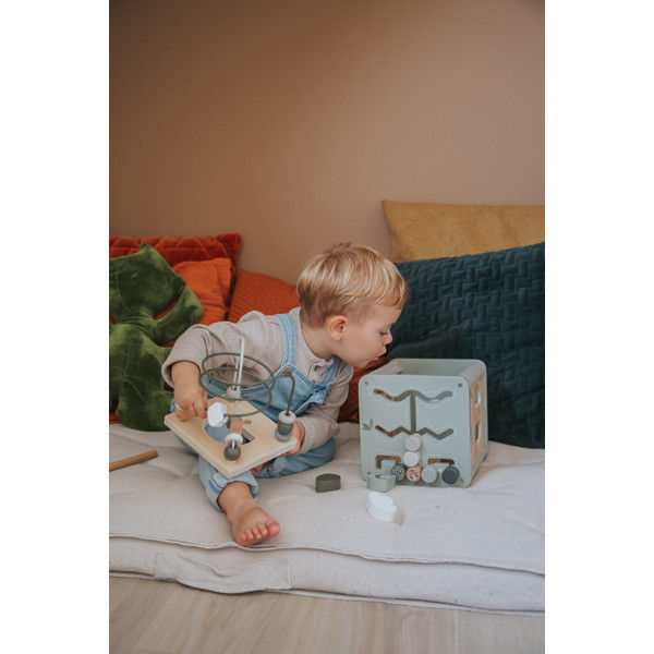 Thumbnail: Label Label | Activity Cube | Olive Green