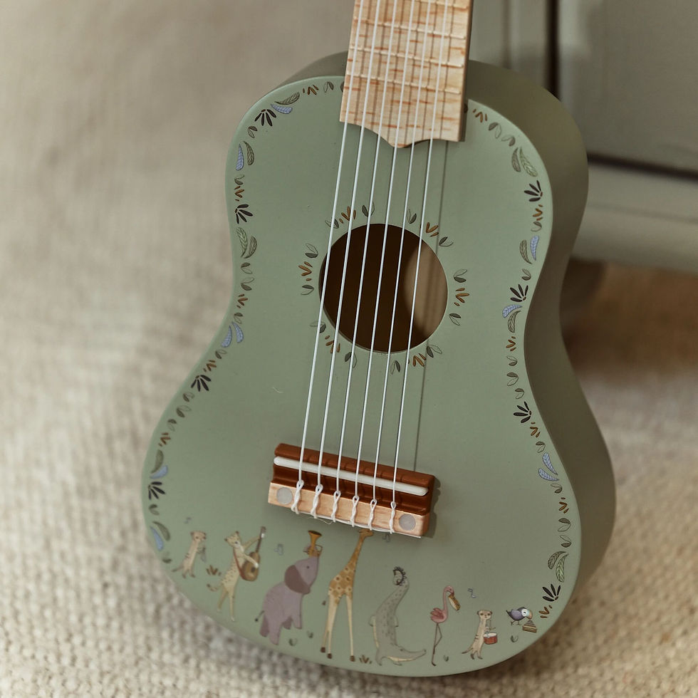 Thumbnail: Wooden Guitar - Green - Safari Friends