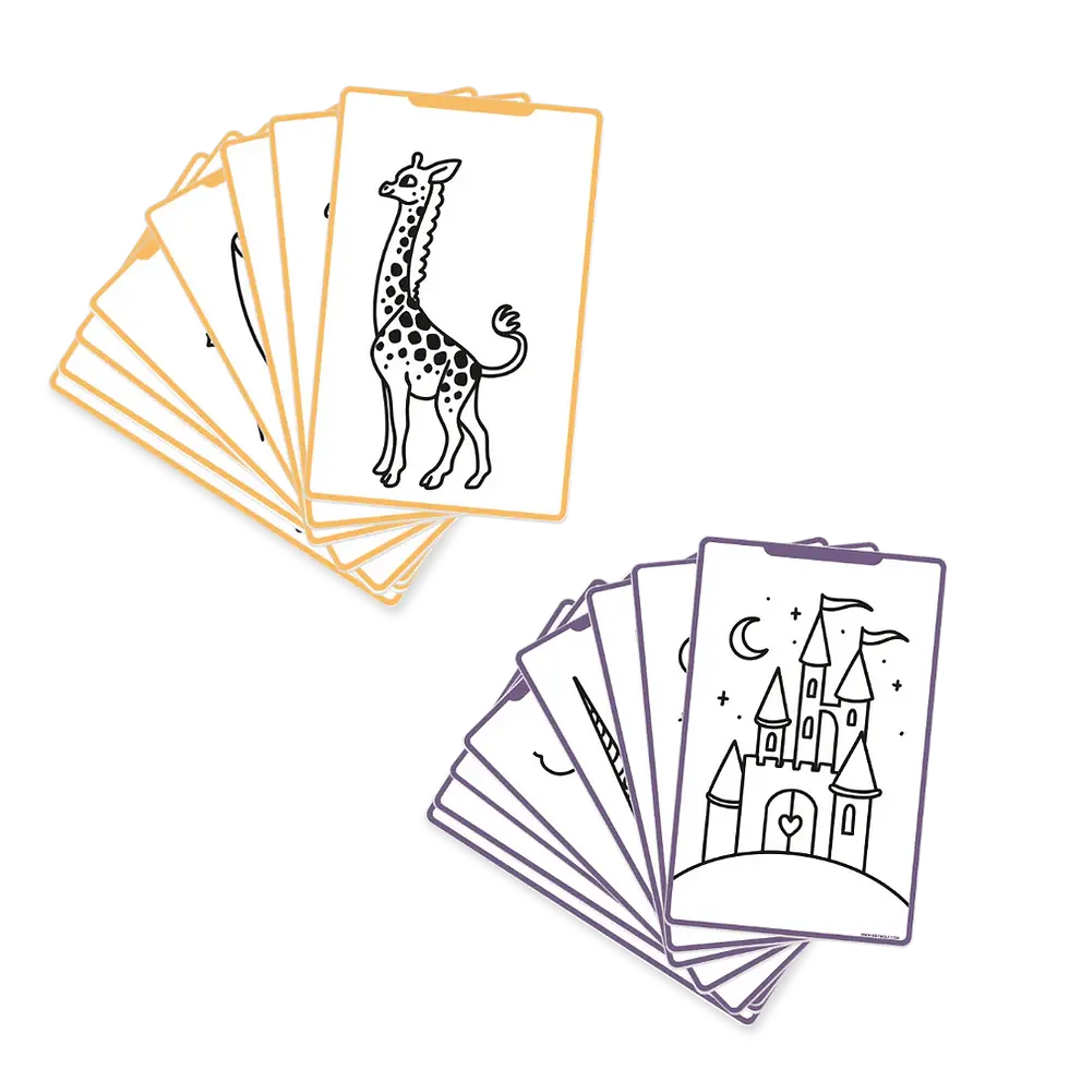 Thumbnail: Refill KIDYDRAW-MINI Additional cards “Once upon a time and Animals” theme