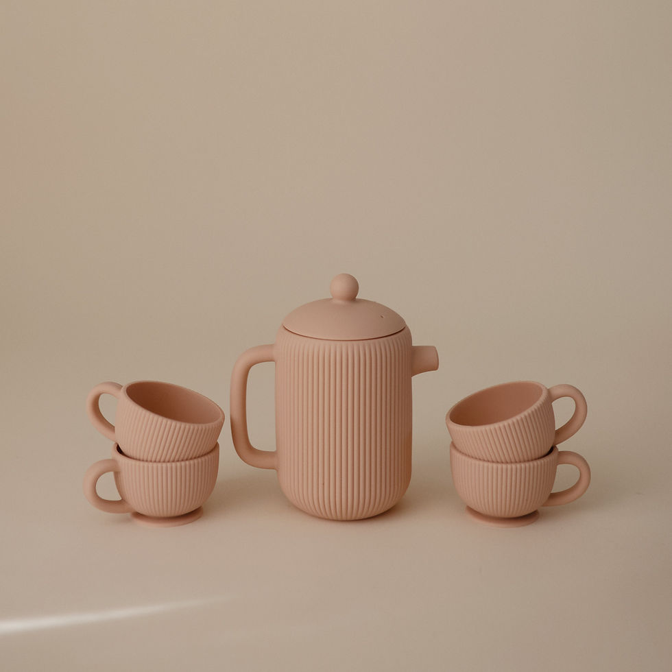 Thumbnail: Silicone Play Tea Set - Blush